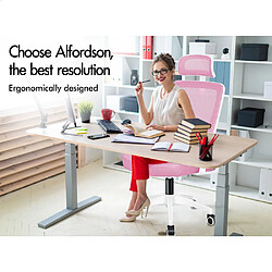 Avis ALFORDSON Chaise de Bureau en Maille Siège Inclinable Ordinateur de Jeu Rose