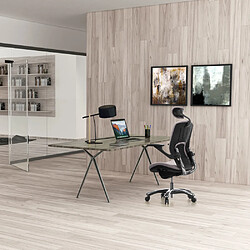 Siège de bureau / Siège pivotant VAPOR LUX, tissu gris hjh OFFICE