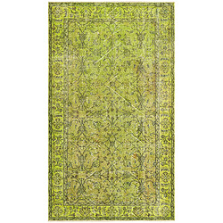 Vidal Tapis de laine 201x114 vert Ultra Vintage 