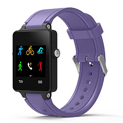 Bracelet en silicone violet clair pour votre Garmin Vivoactive Acetate