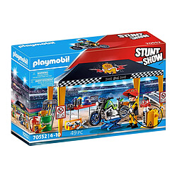 Playmobil® Playmobil Atelier de Réparation Stuntshow avec Figurines et Accessoires Multicolore pas cher