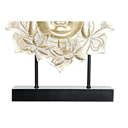 Figurine Décorative DKD Home Decor Noir Doré Buda MDF Résine (27 x 8 x 33,5 cm) (2 Unités)