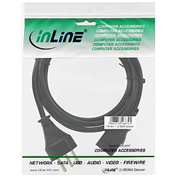 Câble d'alimentation InLine® Suisse, noir, H05VV-F, 3x1.00mm², 3m