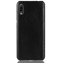 Wewoo Coque PC + PU antichoc en texture de crocodile pour Huawei Y6 Pro 2019 Noir