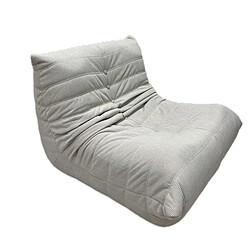 SoftEva style Togo beige canapé simple sans assemblage soutien ergonomique du corps entier mousse élastique haute densité