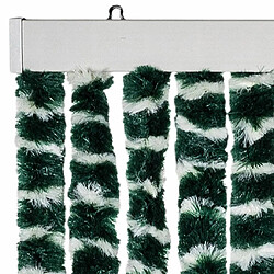 Avis vidaXL Moustiquaire Vert et blanc 56x185 cm Chenille