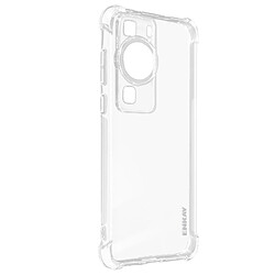 Avizar Coque pour Huawei P60 Pro Silicone Flexible Coins Bumper Transparent