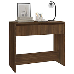 Avis vidaXL Table console chêne marron 89x41x76,5 cm bois d'ingénierie