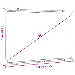 vidaXL Écran de projection mural 60 pouces 16:9 pas cher