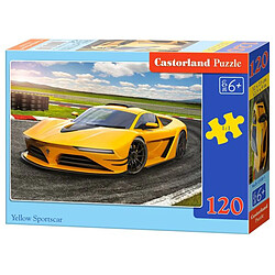 Yellow Sportscar, Puzzle 120 Teile - Castorland