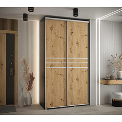 Abiks Meble Armoire Davos 10 À Portes Coulissantes 235,2/130/45 2 Portes