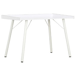 Maison Chic Bureau,Table de travail,bureau de travail pour chambre Blanc 90x50x79 cm -GKD50818