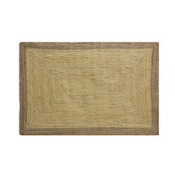 Aubry Gaspard Tapis en jute naturelle et blanchie.