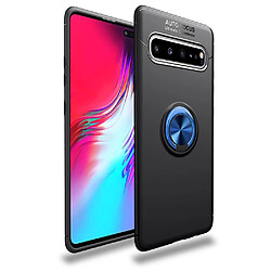 Wewoo Coque Souple TPU Antichoc pour Galaxy S10 5G avec support invisible Noir Bleu