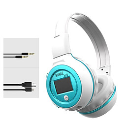 Avis Wewoo Oreillette Bluetooth Stéréo filaire sans fil subwoofer casque avec écran LED design & microphone HD & FM, pour les téléphones mobiles & tablettes & ordinateurs portables, supporte maximum de carte TF de 32 Go bleu