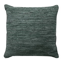 Thedecofactory SKIN - Coussin en cuir tressé gris 45x45