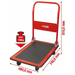 Chariot de transport KS charge maxi 150Kg KS TOOLS 800.0015