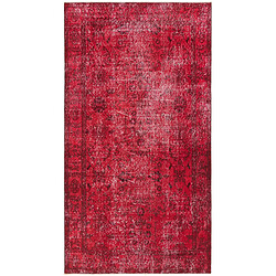 Vidal Tapis de laine 206x112 rouge Ultra Vintage