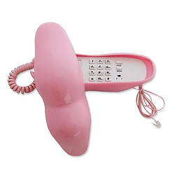 Avis Totalcadeau Téléphone fixe filaire bouche sensuelle sexy pulpeuse rouge