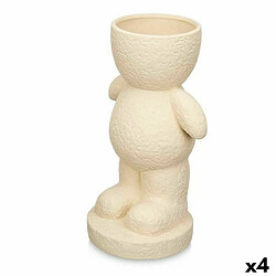 Gift Decor Figurine Décorative Beige Dolomite 19 x 31 x 15 cm (4 Unités) Vase 