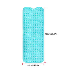 Avis Universal Tapis de bain non glissant extra long Tapis de bain antidérapant Tapis de bain souple Tapis de massage Ventouse Tapis de douche puissant absorbant(Vert)