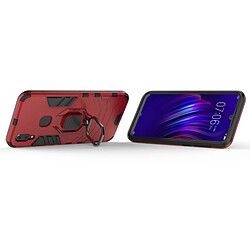 Wewoo Coque Housse de protection antichoc PC + TPU pour Vivo V11i, avec support d'anneau magnétique (rouge) pas cher