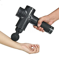 Pistolet De Massage Professionnel Masseur Muscle Profond Relaxant Réglage de 30 vitesse Écran LCD - Noir de carbone