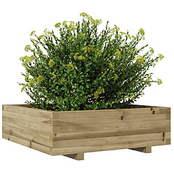 Avis vidaXL Jardinière 80x80x26,5 cm bois de pin imprégné