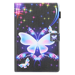 Etui en PU + TPU avec support et porte-carte grand papillon pour votre Samsung Galaxy Tab A8 10.5 2021 SM-X200/X205