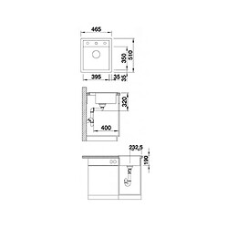 Avis Blanco Evier à encastrer Dalago 45 cuve gris rocher 518846