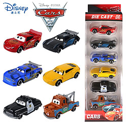 Universal 6 jouets 3 jouets 1: 55 Voiture en alliage métallique Voiture modèle Lightning McQueen(Coloré)