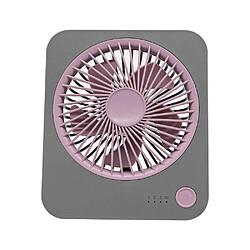 (Gris) Nouveau Ventilateur de Bureau Portable Ultra-Mince Puissant Ventilateur de Circulation D'Air Silencieux Mini Ventilateur USB pour Bureau Maison Chambre Dortoir