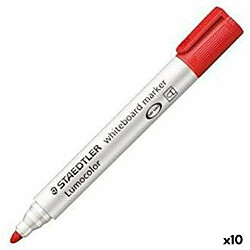 Feutres Staedtler Lumocolor 351-2 Tableau blanc Rouge 10 Unités