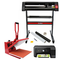 Monstershop PixMax 38cm Presse à Chaud Plat, Plotter Découpe Vinyl, Imprimante, Outils de Traçage