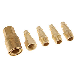 Acheter 5 Pièces 1/4" NPT Coupleurs Pour Outils Pneumatiques Avec Raccords Rapides