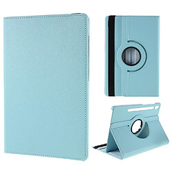 Etui en PU avec support rotatif à 360° bleu clair pour votre Samsung Galaxy Tab S8 Plus