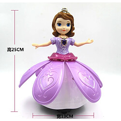 Universal 25cmx13cm princesse électrique belle poupée avec chant/danse/musique tournante jouets fonctionnels pour les filles bébé cadeau de Noël | Electronic Pet pas cher