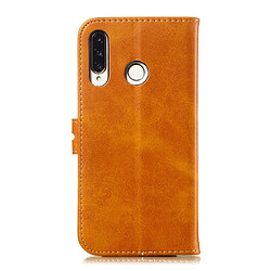 Avis Wewoo Coque Fashion Etui de protection en cuir pour Huawei P30 Lite Jaune