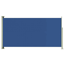 vidaXL Auvent latéral rétractable de patio 160x300 cm Bleu