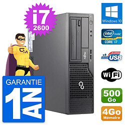 PC Fujitsu Esprimo E500 DT Intel i7-2600 RAM 4Go Disque 500Go Windows 10 Wifi - Occasion