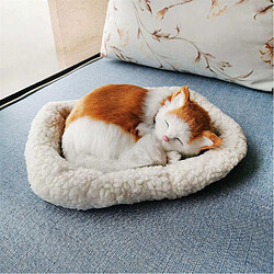 Universal 33 cm respirant chat simulation modèle de chat Ornements Modèle de chat modéré sans peluche chat respirant