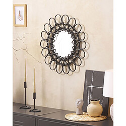 Beliani Miroir BABAI 60 cm Noir