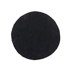 Beliani Tapis rond en tissu noir DEMRE