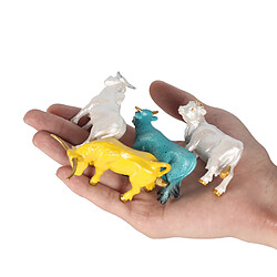 Acheter 4x Figurine De Bétail Simulé Taureau Animaux Réalistes Jouet éducatif Style C