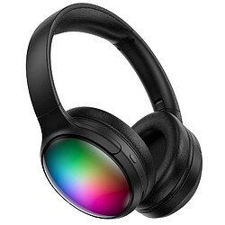 Yonis Casque Audio Bluetooth Pliable Sans Fil Noir