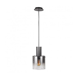 Luminaire Center Suspension moderne Javier Noir, fumé