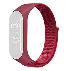 Bracelet en nylon réglable pour votre Xiaomi Mi Band 3/4/5/6/7 - rouge