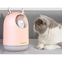 Acheter Universal 300ml Pet Ultrasons USB Air Humidifier Chronologie Aromathérapie Huiles Essentielles Diffuseur Brume Cool Fabricant Atomiseur avec lumière de la pièce Voiture | Humidificateur