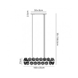 Luminaire Center Suspension 10 ampoules Cristal k9 Chrome poli