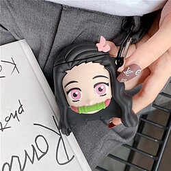 GUPBOO Airpods Coque Housse Étui Protecteur Compatible pour AirPods Pro-Lame de tueur de démon Nezuko de dessin animé